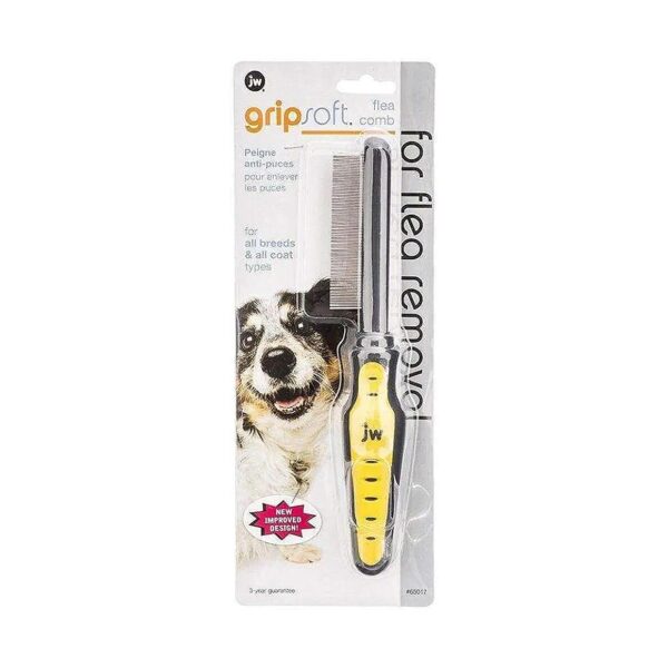 Flea Removal Comb for Dogs with Non-Slip Ergonomic Handle