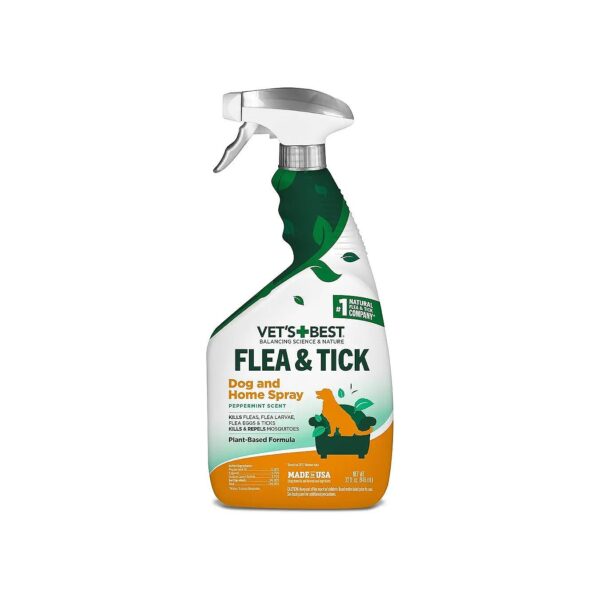 Flea Tick Home Spray for Dog Homes with Certified Natural Oils