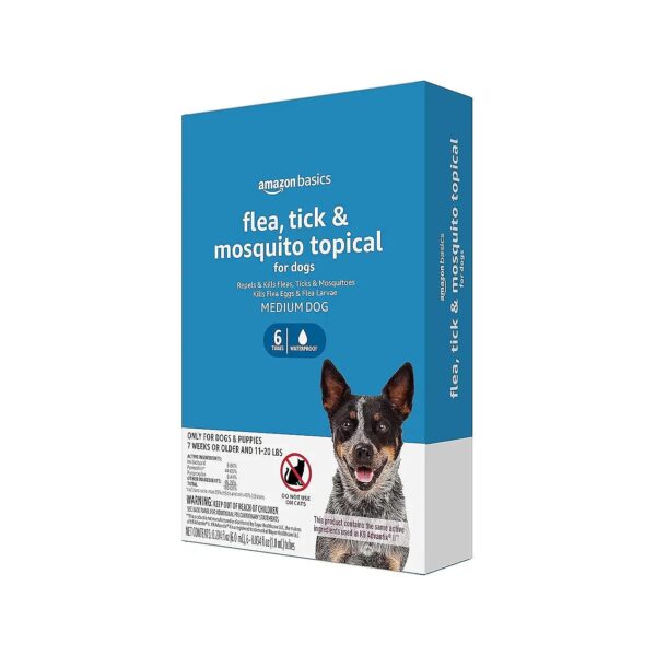 Flea Tick Mosquito Topical Treatment for Medium Dogs 11-20 Pounds 6 Count