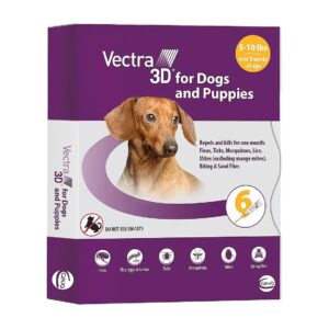 Flea, Tick, Mosquito Treatment & Prevention for Extra Small Dogs 5-10 lbs, 6 Month Supply