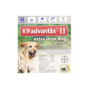 Flea and Tick Control Treatment for Dogs Over 55 Pounds, 2-Month Supply