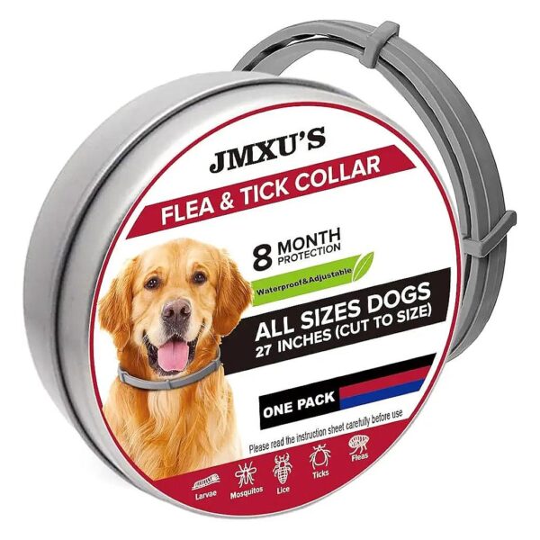 Flea and Tick Control for Large Dogs with 8 Month Protection and Lemongrass Scent