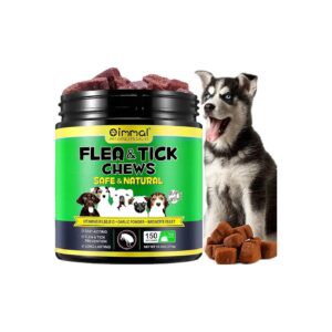 Flea and Tick Prevention Chewables for All Life Stages of Dogs with Natural Ingredients