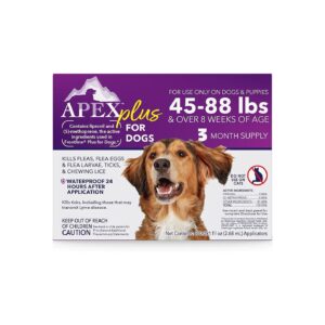 Flea and Tick Prevention for Large Dogs (45-88 lbs) - 30-Day Protection with IGR