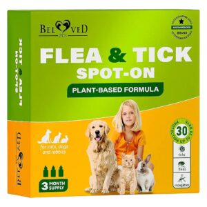 Flea and Tick Prevention for Small Dogs, Cats, and Rabbits with Natural Flea Treatment