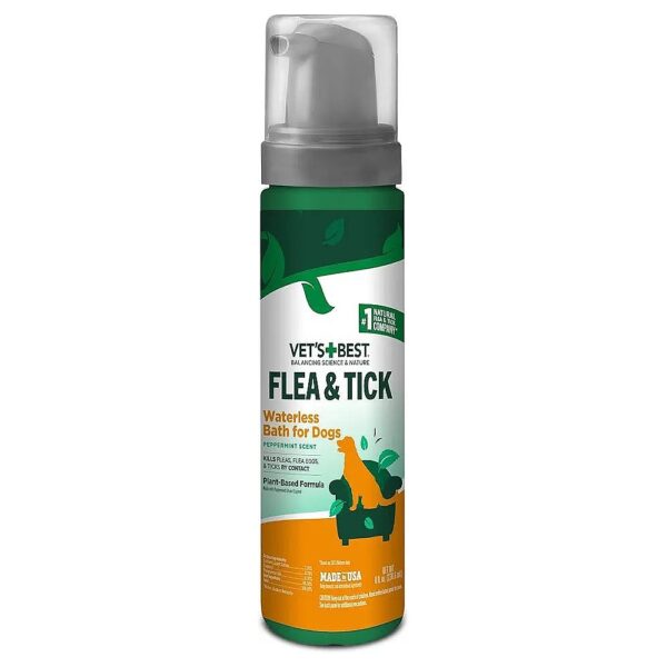 Flea and Tick Shampoo for Dogs with Plant-Based Ingredients and Certified Natural Oils