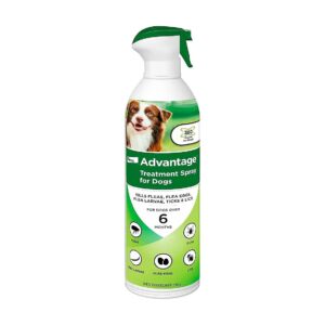 Flea and Tick Treatment Spray for Dogs Kills Pre-Adult Fleas and Eggs