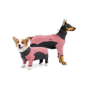 Fleece Dog Jacket for Small Medium Large Dogs with Legs Adjustable Pet Winter Coat