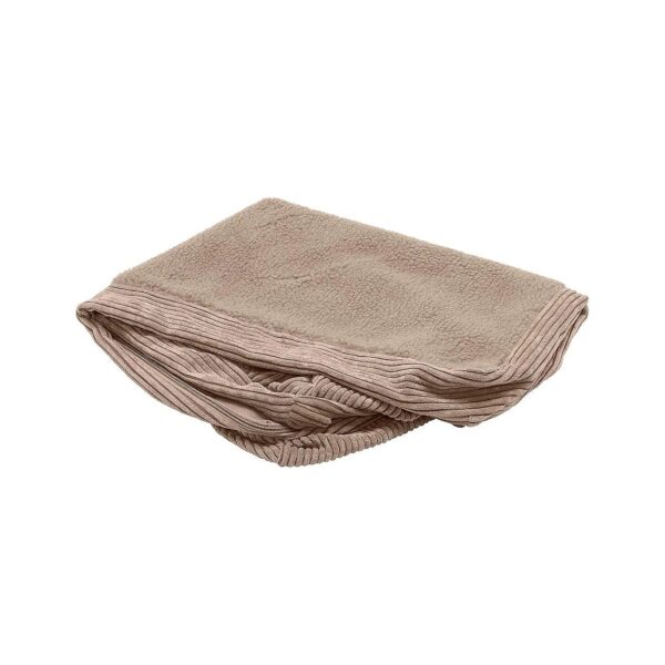 Fleece and Corduroy Chaise Dog Bed Cover Sandstone Small Machine Washable Orthopedic