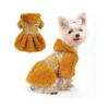 Fleece and Knit Dog Sweater - X-Small Size for Chihuahua Yorkie Teacup Dogs Girl