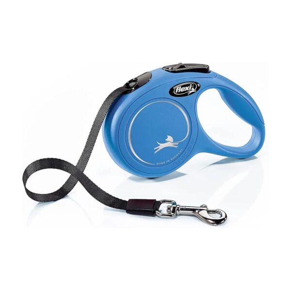 Flexi 3M Leash in Blue with Nylon Strap for Small Animals up to 12kg