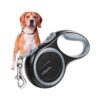 Flexible 5 Meter Retractable Dog Leash with Nylon Strap and Metal Clip for Safe Walking