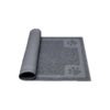 Flexible Grey Pet Feeding Mat with Easy Cleaning and Storage