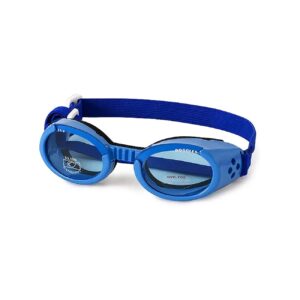 Flexible Rubber Frames Dog Goggles with Interchangeable UV Lenses XL