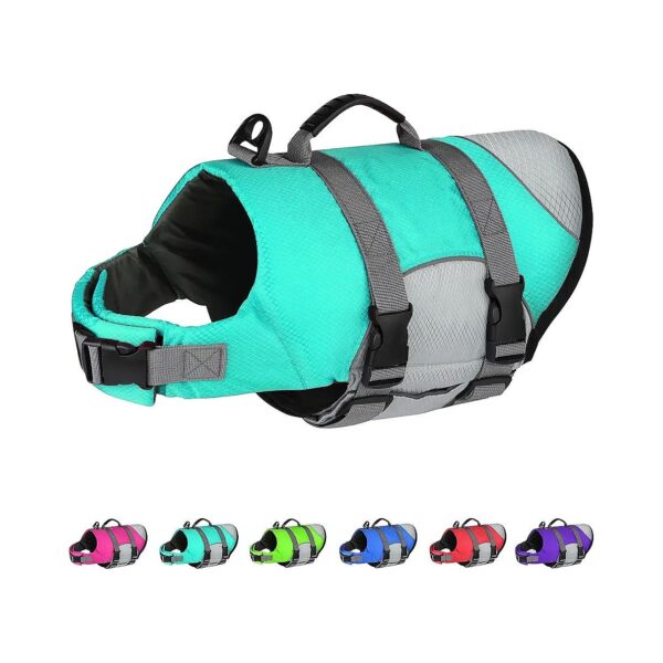 Floating Dog Life Jacket for Small Medium Large Dogs - Superior Buoyancy