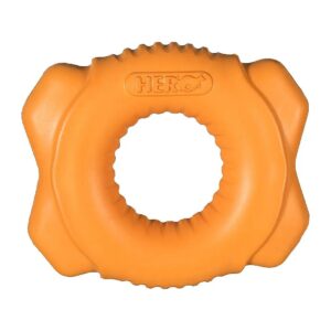 Floating Orange Foam Ring Dog Chew Toy for Puppies and Small Dogs