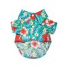 Floral Pattern Hawaiian Style Shirt for Small to Medium Size Dogs and Cats, Size 1