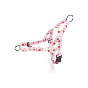 Floral Pattern Nylon Dog Harness for Small Medium Large Dogs Easy Walk Training