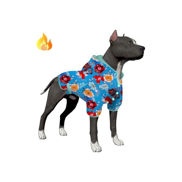 Floral Print Dog Hoodies for Fat Dogs Update Sweaters for Large Breeds