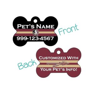 Florida State University NCAA Licensed Personalized Pet Tag for Dogs