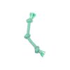 Flossy Rope Tug Toy for Small Dogs 15-30lb with Natural Beeswax and Mint