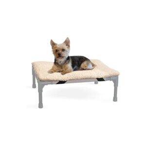 Fluffy Polyester Filled Dog Cot Pad for Small Breeds 17 x 22 Inches