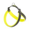 Fluo Green Nylon Dog Harness with Soft Padding, Size 44-52 cm