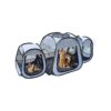 Foldable Cat Playpen with Ground Studs and Anti-Tear Sturdy Net for Outdoor Adventure