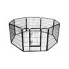 Foldable Metal Pet Exercise Fence Pen with 8 Panels for Indoor Outdoor Use