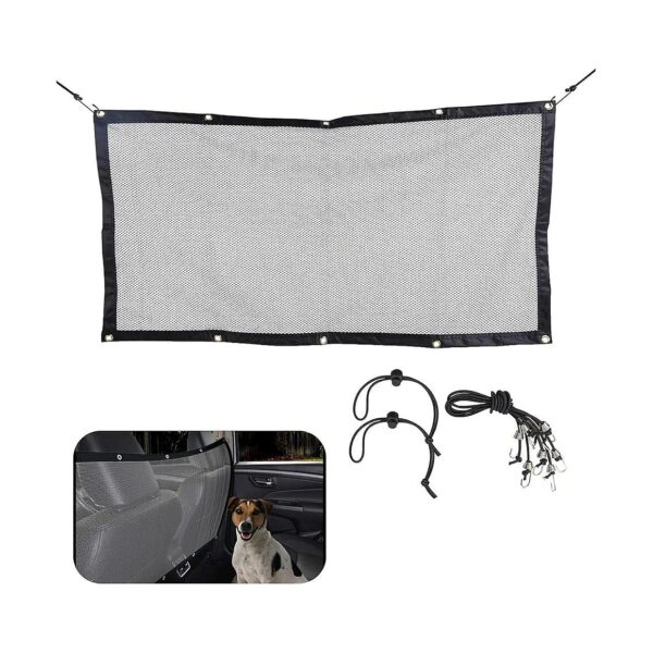 Foldable Pet Barrier for Rear Seat Safety and Convenience