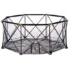 Foldable Pet Exercise Pen for Small to Large Breed Dogs with Steel Frame