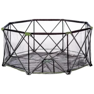 Foldable Pet Exercise Pen for Small to Large Breed Dogs with Steel Frame