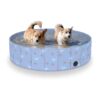 Foldable Pet Kiddie Pool for Hot Summer Days with Easy Cleaning