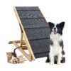 Foldable Wooden Dog Ramp for Small and Older Dogs 200 Lbs Capacity Adjustable