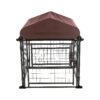 Foldable and Lightweight Dog Kennel with Secure Double-Door Gate