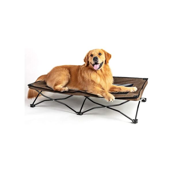 Folding Cot Bed for Large Dogs Indoor Outdoor Travel Use