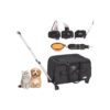 Folding Dog Travel Carrier with Detachable Trolley and Upgraded Wheels