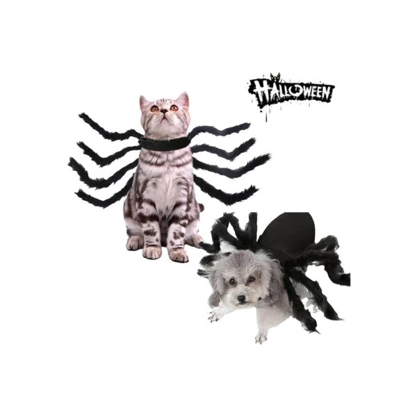 Folksy Furry Spider Costume for Dogs and Cats Halloween Pet Wearables