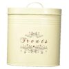 Food Canister Set with Small and Large Containers for Pet Treat Storage with Airtight Lid