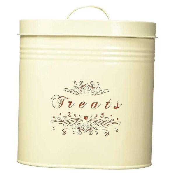 Food Canister Set with Small and Large Containers for Pet Treat Storage with Airtight Lid