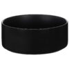 Food Grade Ceramic Dog Bowl 8 '' Black Modern Style