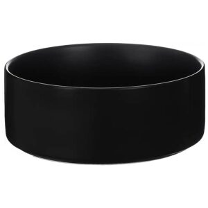 Food Grade Ceramic Dog Bowl 8 '' Black Modern Style