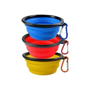 Food Grade Silicone Dog Bowls for Camping and Hiking Trips