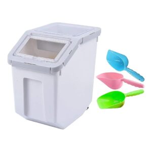 Food Storage Container for Dog Food and Supplies Grey