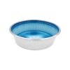 Food Water Bowls for Dogs Cats Designer Series Pixel Paw Print Underwater Blue 40 oz