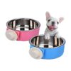 Food and Water Feeder Bowl with Adjustable Bolt Holder for Small Pets