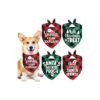 Four Pack Christmas Dog Bandanas for Small to Large Dogs in Multi Sizes