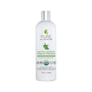 Fragrance-Free Organic Dog Shampoo for Hypoallergenic Skin 16 oz