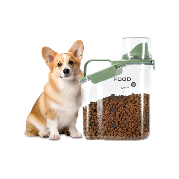 Free Dog Food Container with Airtight Design and Measuring Cups