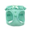 Free Dog Harness with Teal Polka Dot Design